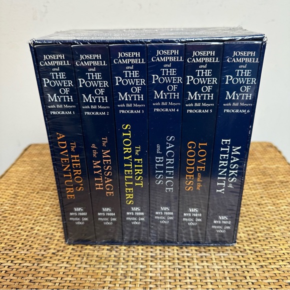 VTG Joseph Campbell The Power of Myth Vols 1-6 VHS Set 1989 SEALED Bill Moyers - Picture 1 of 7